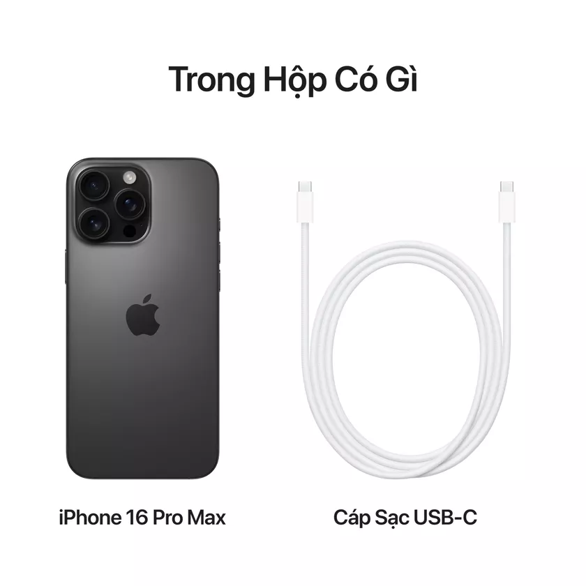 iPhone 16 Pro Max màu đen